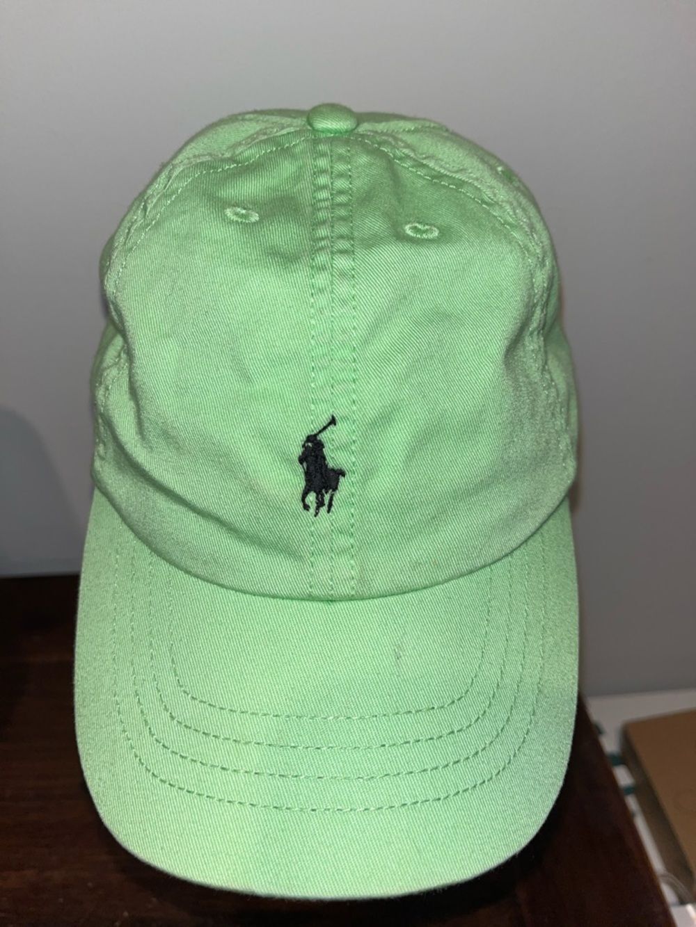 Polo by Ralph Lauren baby light purple one size cap (12M-24M) used stained